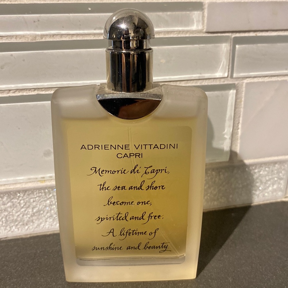 Adrienne Vittadini Capri EAU de Parfum Spray 1.7 FL OZ.  ALMOST FULL.